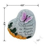 Mainstays 4.75in Outdoor Memorial Heart Stone Orange