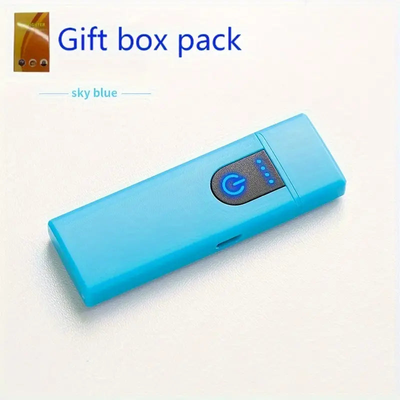 USB Rechargeable Electric Lighter: Windproof, Touch Sensitive