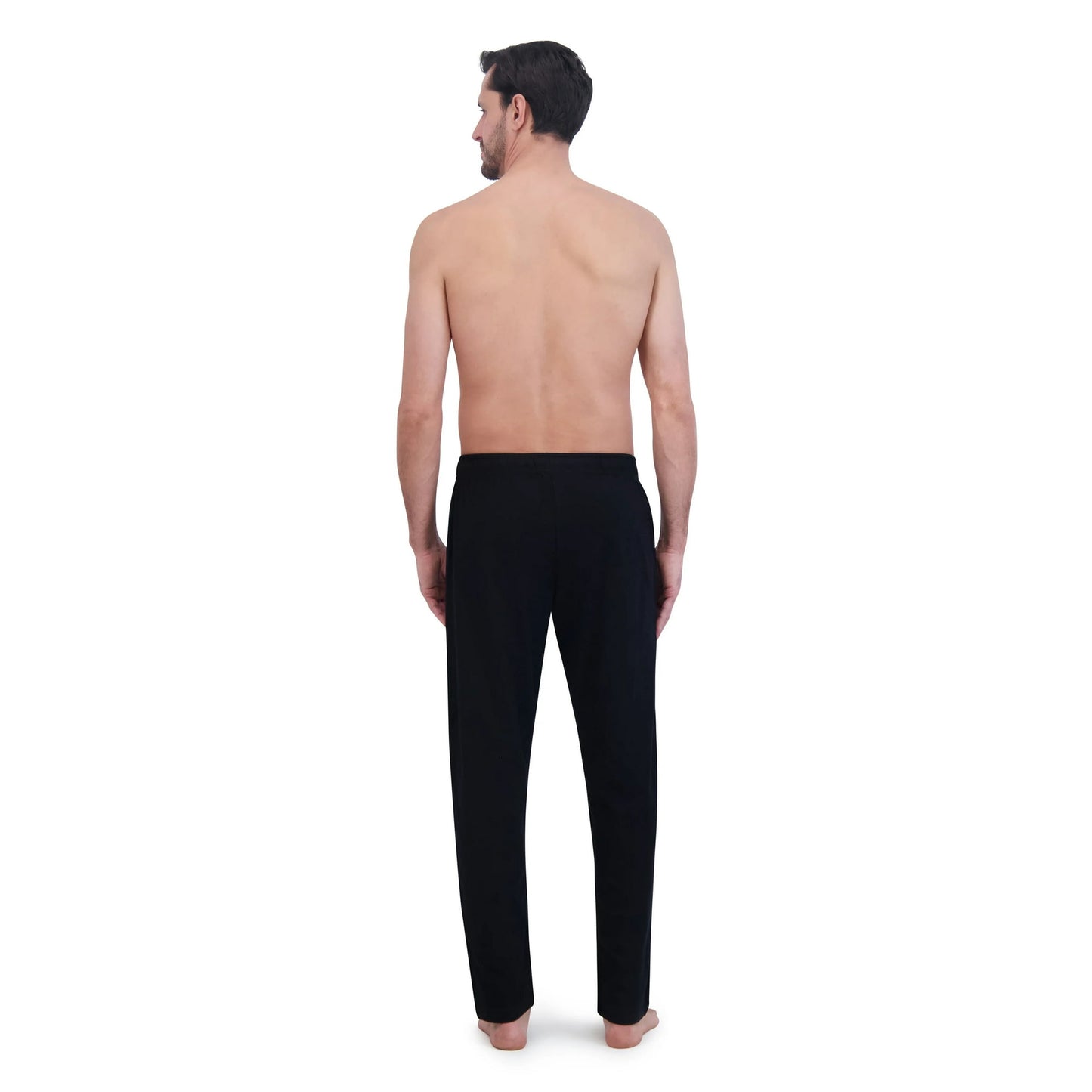 George Men's Solid Knit Pajama Pants, Balck - Size S