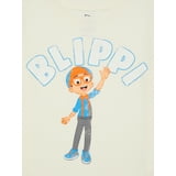 Blippi Toddler Boys or Girls Short Sleeve Crewneck T-Shirt, Size 12M