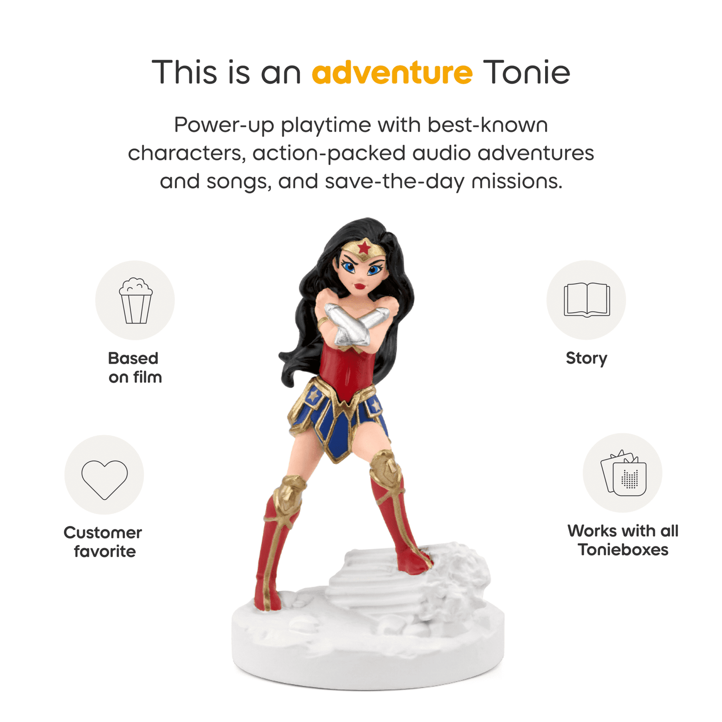 tonies Wonder Woman Audio Toy Figurine, Age Group 5+