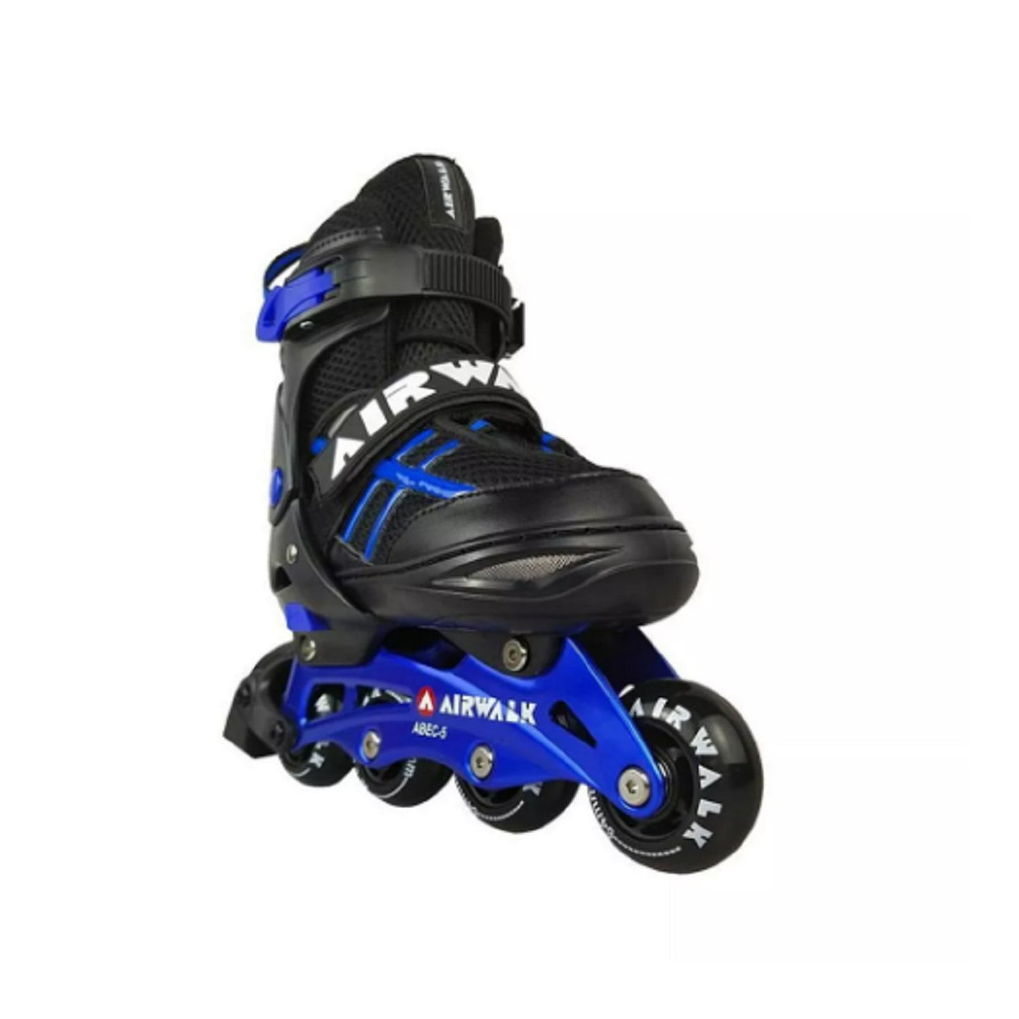 Airwalk Kids Youth Boys Girls Adjustable Inline Skates ABEC-5 Bearing, Blue, 1-4, New