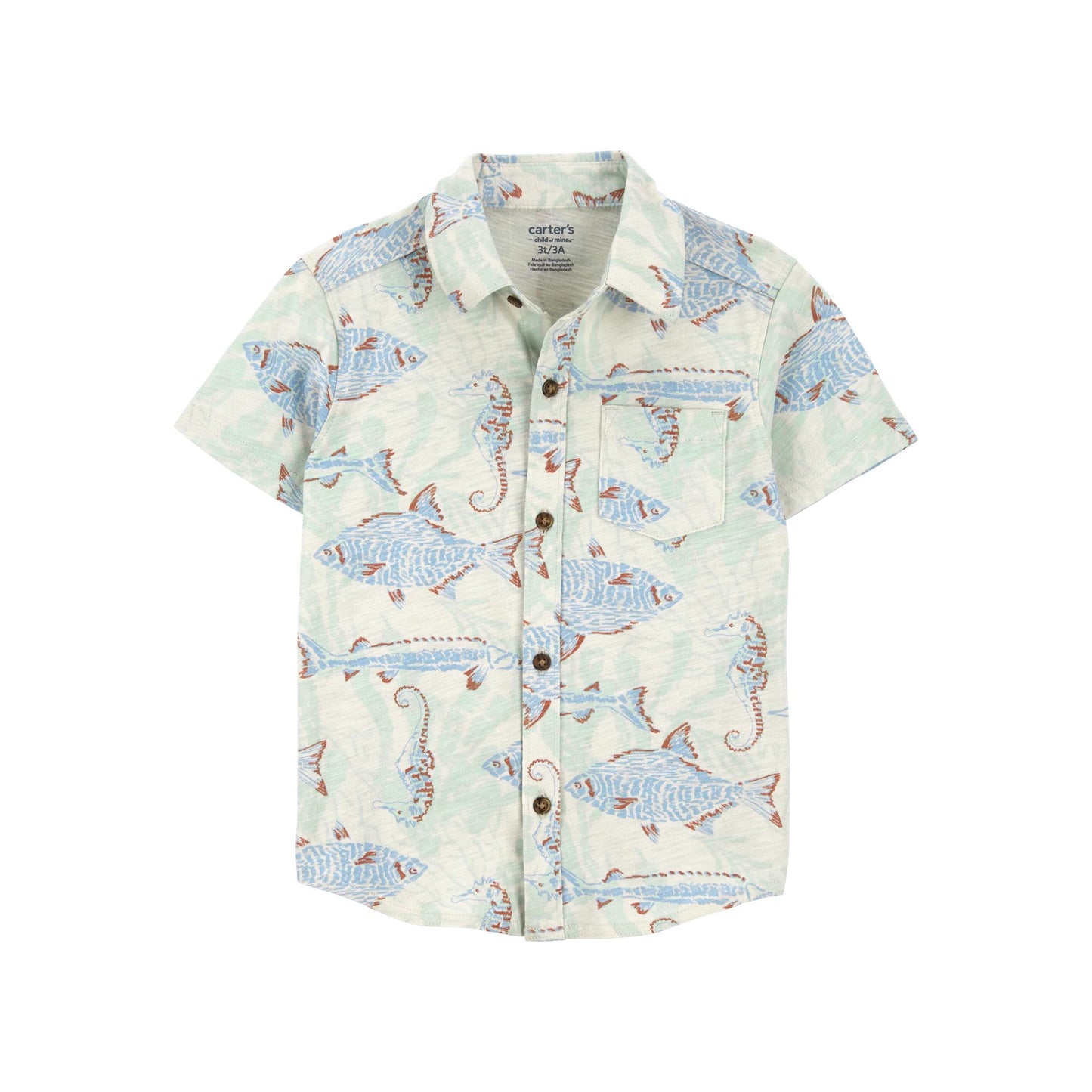 Carter's Child of Mine Toddler Boy Button Up Shirt, Sizes 12M-5T