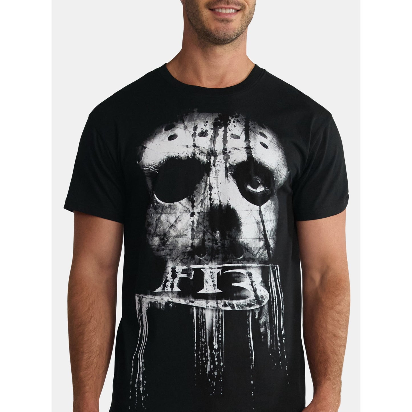 Friday the 13th Men's and Big Men's Graphic Tee with Short Sleeves, Size S