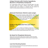 Pool Rx+ Yellow/White 6-Month Pool & Spa Mineral Algicide, 1 Tablet Treats 100-400 Gallons of Water