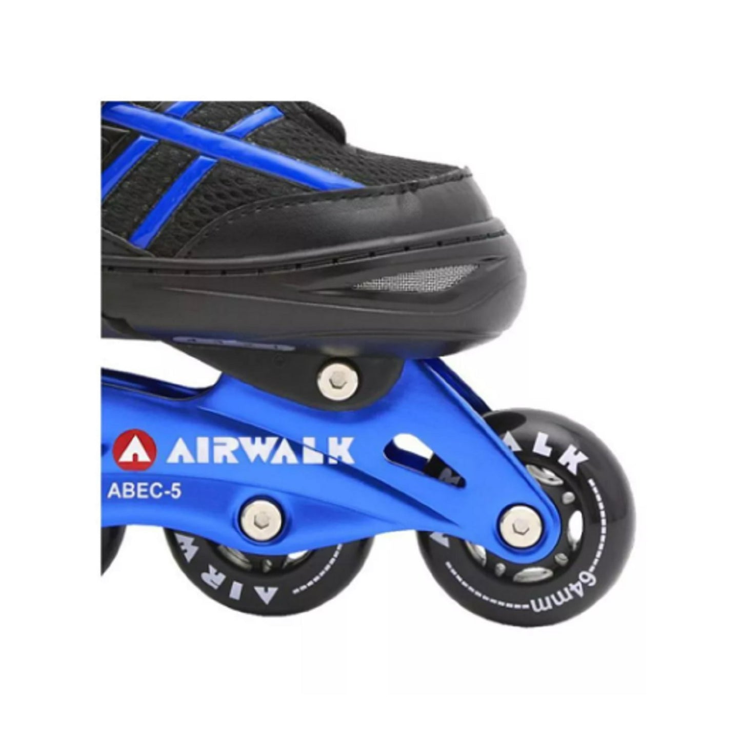 Airwalk Kids Youth Boys Girls Adjustable Inline Skates ABEC-5 Bearing, Blue, 1-4, New