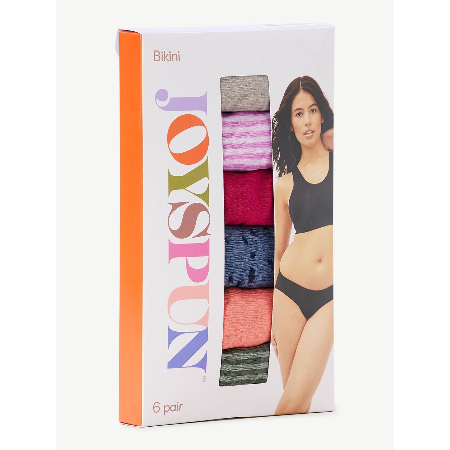 Joyspun Women's Seamless Bikini Panties, 6-Pack, Size XXXL (22)