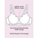 Fit for Me by Fruit of the Loom Women's Everyday T-Shirt Bra, Style FT966, Size 42G - Color: Premium Plum