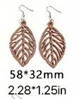 Vintage Bohemian Hollow Wooden Earrings