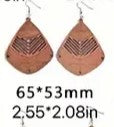 Vintage Bohemian Hollow Wooden Earrings