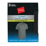 Hanes X-Temp® Men's All Day Breathable Mesh Crewneck Undershirt, Dyed 3-Pack Size 2XL (50-52)