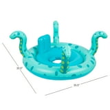 Coconut Grove by Sunnylife- Unisex Baby Inflatable Pool Float Toy - Oscar the Octopus, Green-Age12-24 Months