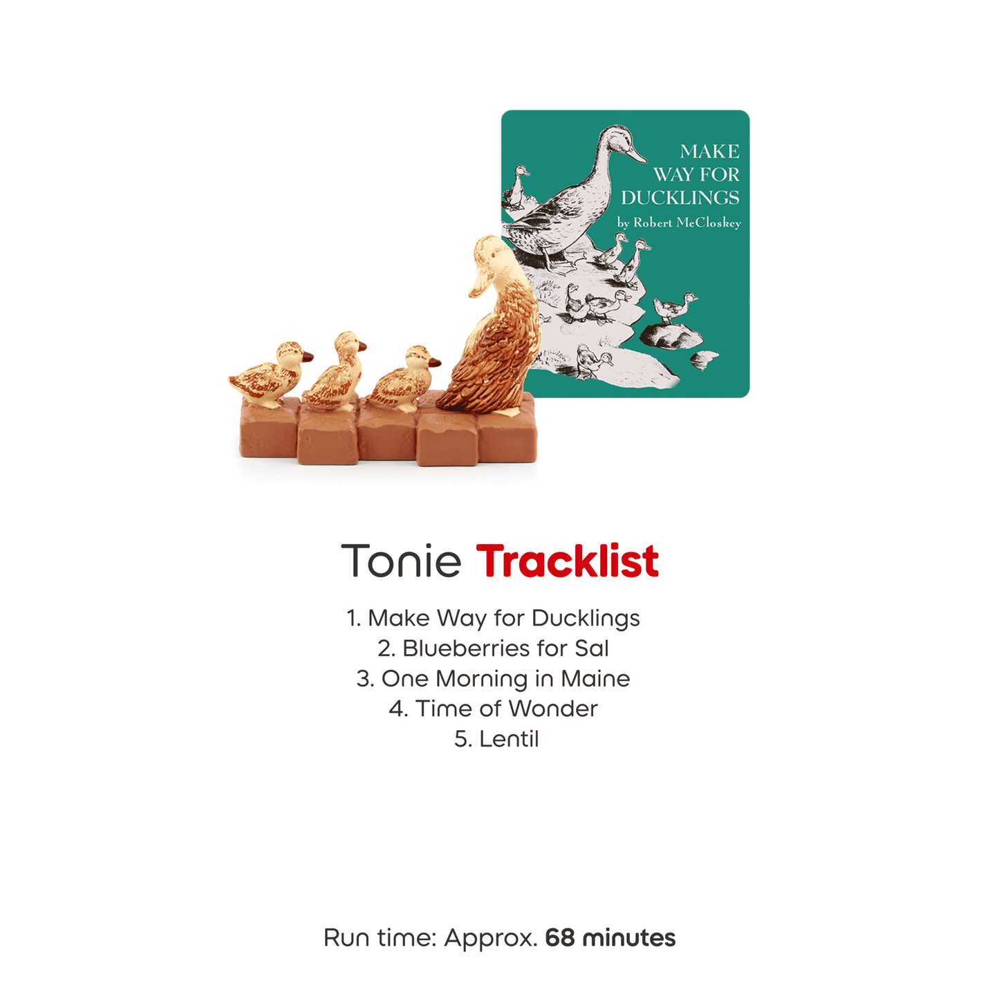 tonies Make Way for Ducklings Audio Toy Figurine, Age Group 3+