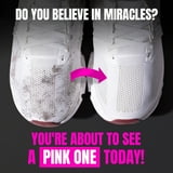 Pink Miracle Shoe Cleaner Kit with Brush - 8 OZ. Fabric Cleaner for Leather, Suede, Nubuck and White Sneakers