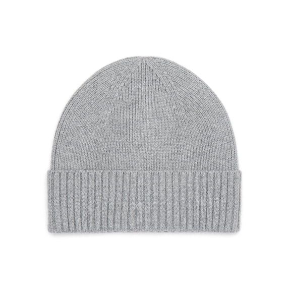 Time and Tru Women's Ribbed Beanie, One Size, Medium Grey Heather