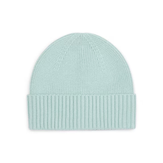 Time and Tru Women's Ribbed Beanie, One Size, Green Juniper