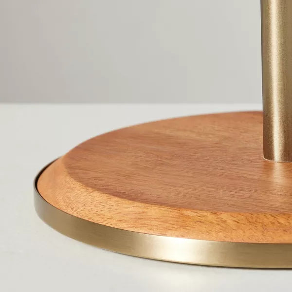 Wood & Brass Paper Towel Holder - Hearth & Hand™ with Magnolia