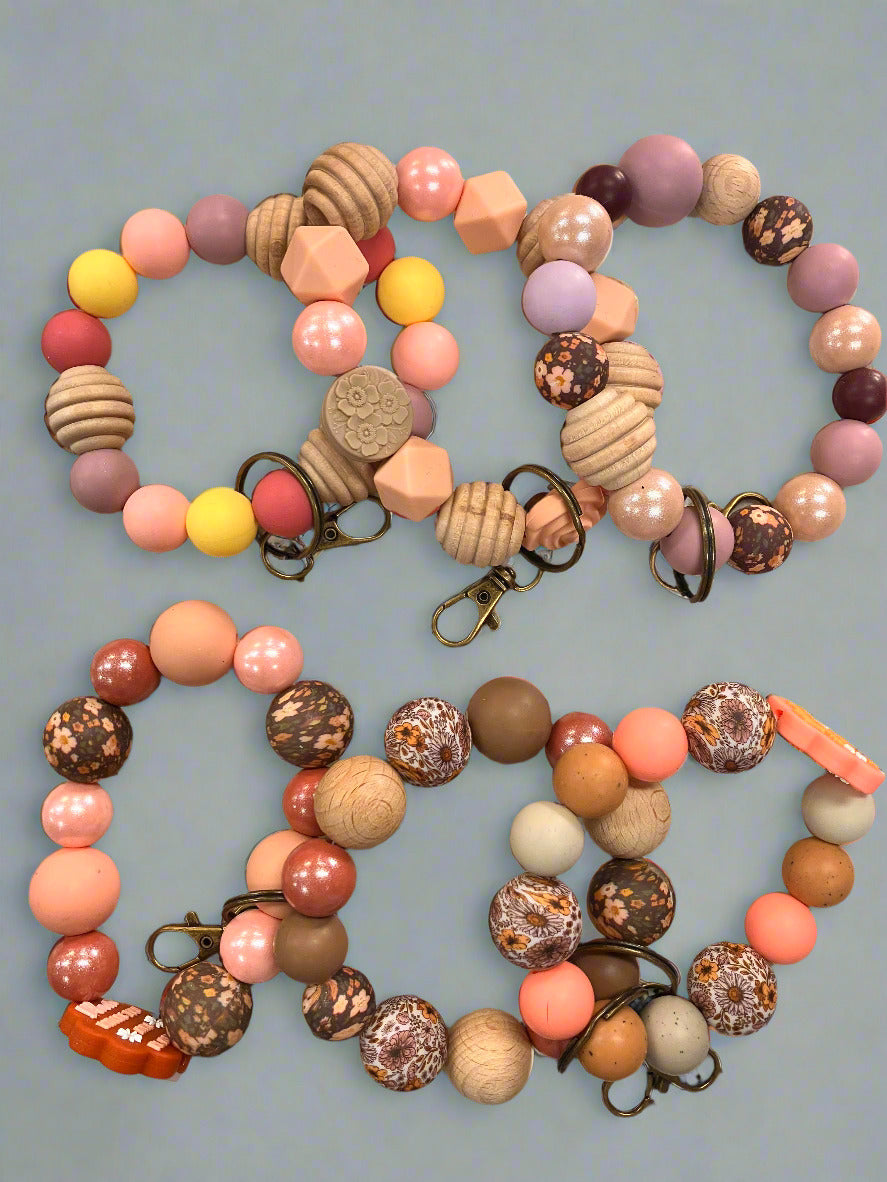 Silicone Bead Key chain - Random Selection