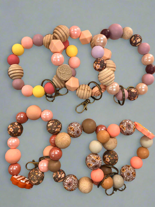 Silicone Bead Key chain - Random Selection