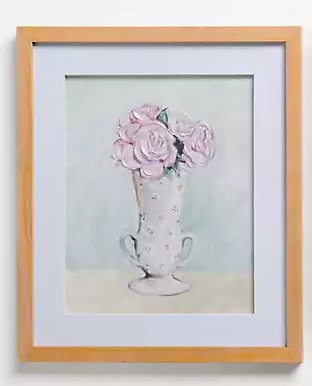 Vintage Dainty Floral Framed Art Print 1