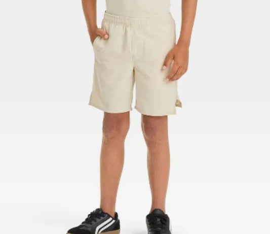 Grayson Threads Kids Big Boy Stretch Woven Shorts - Khaki XS (4/5)