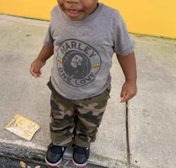 Toddler Boys' Bob Marley 'One Love' Short Sleeve Graphic T-Shirt - Gray 12M