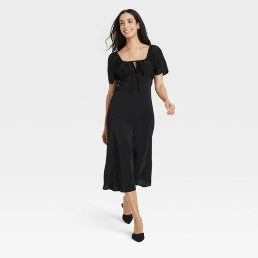 Women's Midi Sundress - A New Day - Black S