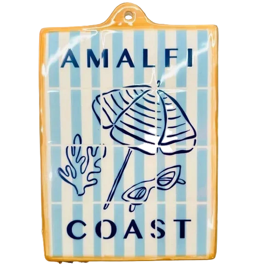 Target Bullseye Playground Summer Amalfi Coast Blue Ceramic Wall Decor Board - Case of 5