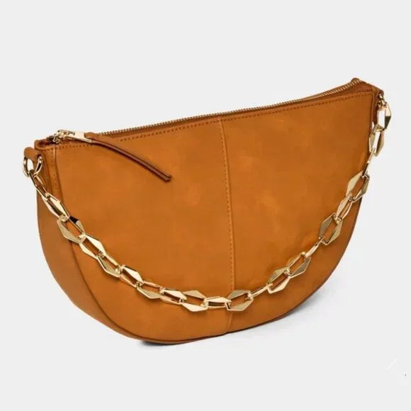Slouched Half-Moon Shoulder Bag - Color Brown - Universal Thread
