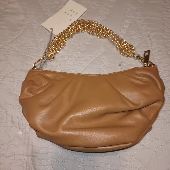 NEW Croissant Crossbody Bag - A New Day™ Brown: Shell