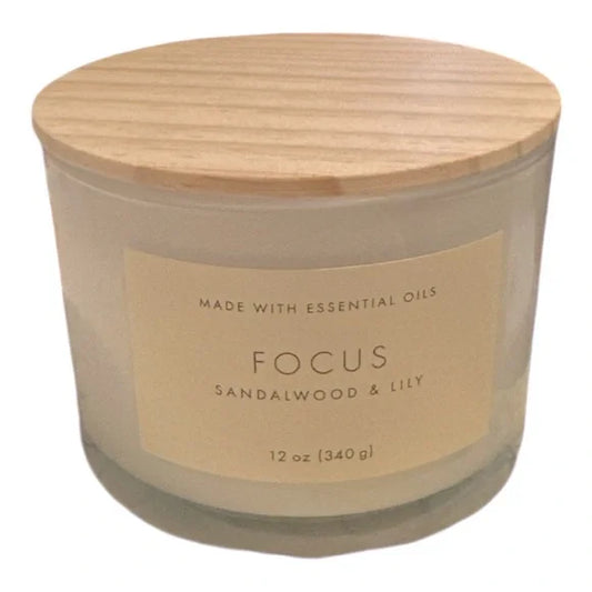 Threshold “Focus” Candle – Sandalwood & Lily – 12 oz
