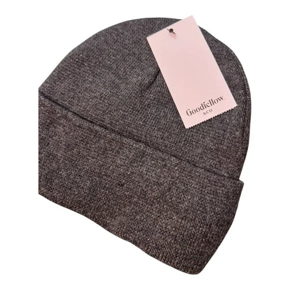 Unisex Knit Cuffed Beanie - Goodfellow & Co™ Charcoal Gray