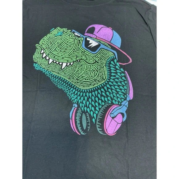 Boys' Short Sleeve Dinosaur Graphic T-Shirt - Cat & Jack™ Black M (8)