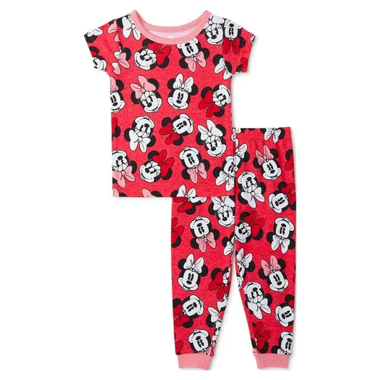 Minnie Mouse Toddler Snug-Fit Pajama Set, 2 Piece, Size 12M