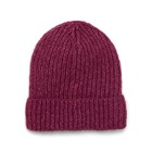 Time and Tru Womens Rib Beanie One Size Fits Most Wine Combo