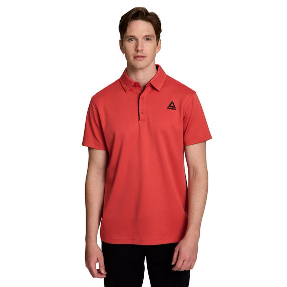 Reebok Men's and Big Men's Performance Polo Shirt, Size XL, Baked Apple