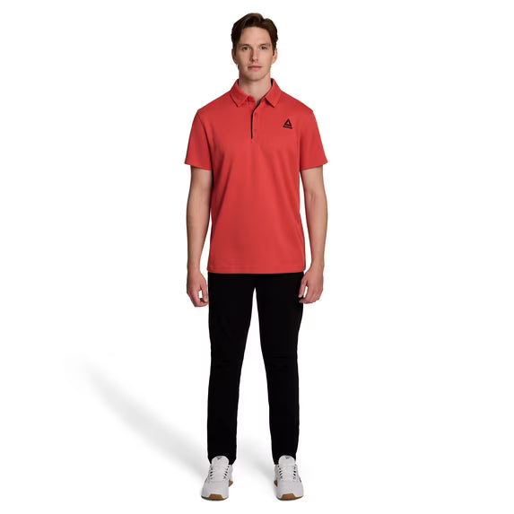 Reebok Men's and Big Men's Performance Polo Shirt, Size XL, Baked Apple