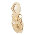 Women's Esme Floral Crochet Kitten Heels - a New Day Tan 7.5