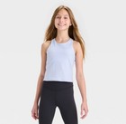 Girls' Crop Tank Top - All in Motion™ Light Blue S