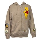 Disney Winnie The Pooh Women's Full Zip Hoodie - Color: Sand - Size: L