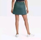 All in Motion Target Women Dark Green/Black Athletic Knit Slit Skort Size XS