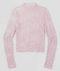 Women's Long Sleeve Lace Sequin Top - Wild Fable™ Light Pink S