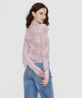 Women's Long Sleeve Lace Sequin Top - Wild Fable™ Light Pink S