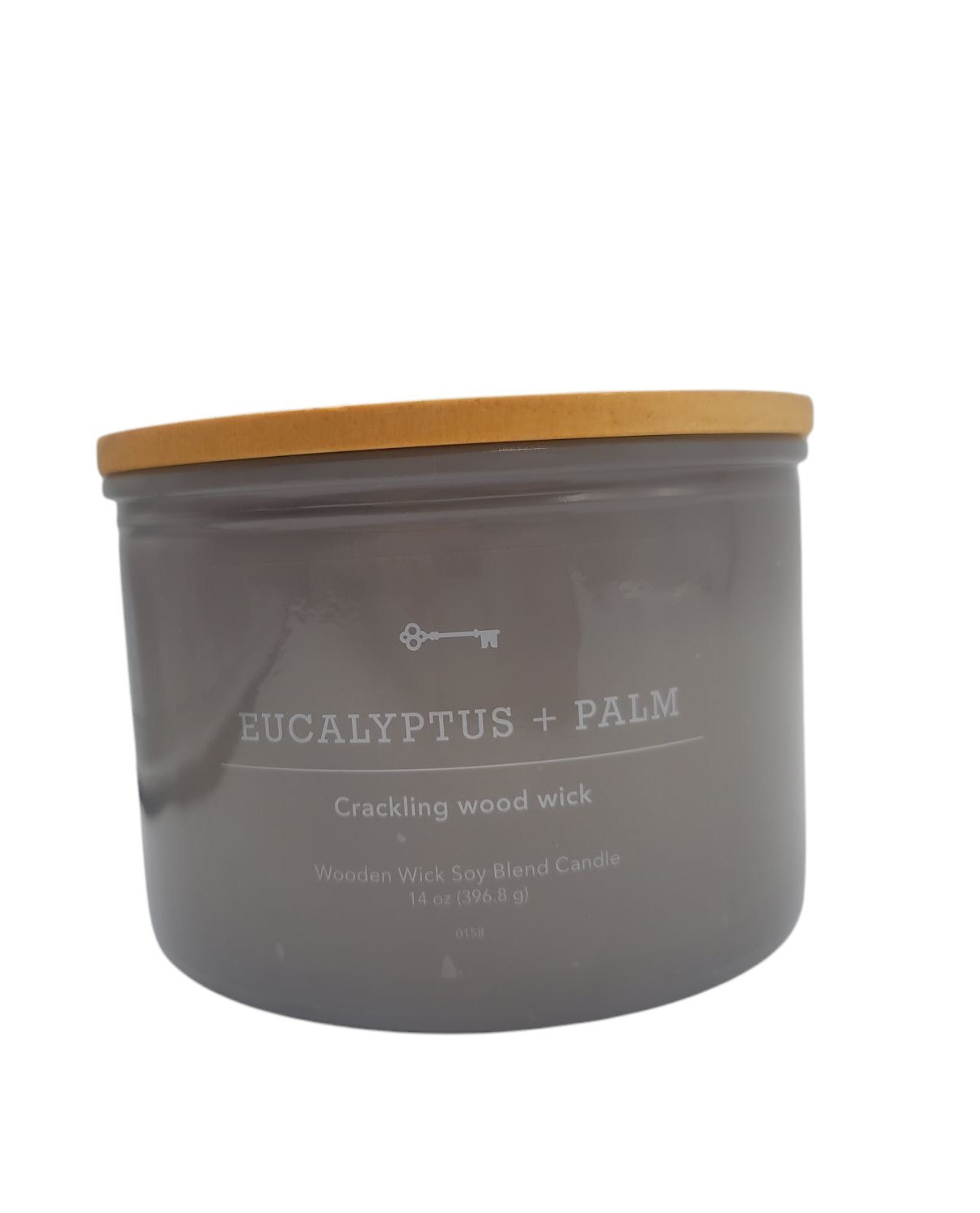 Threshold Eucalyptus + Palm 3 wood wick candle 27 hr burn time