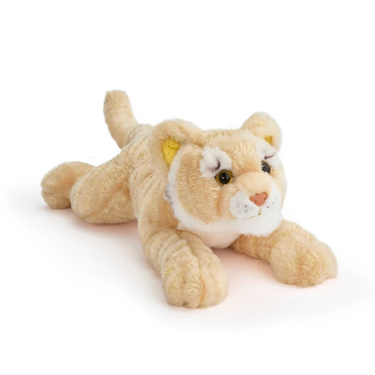 FAO Schwarz Lying Tiger 15" Stuffed Animal - Gold Edition - Adopt A Pets