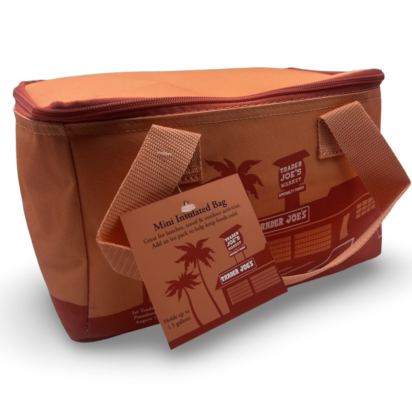 Trader Joe’s Mini Insulated Lunch Bag Peach - Limited Edition