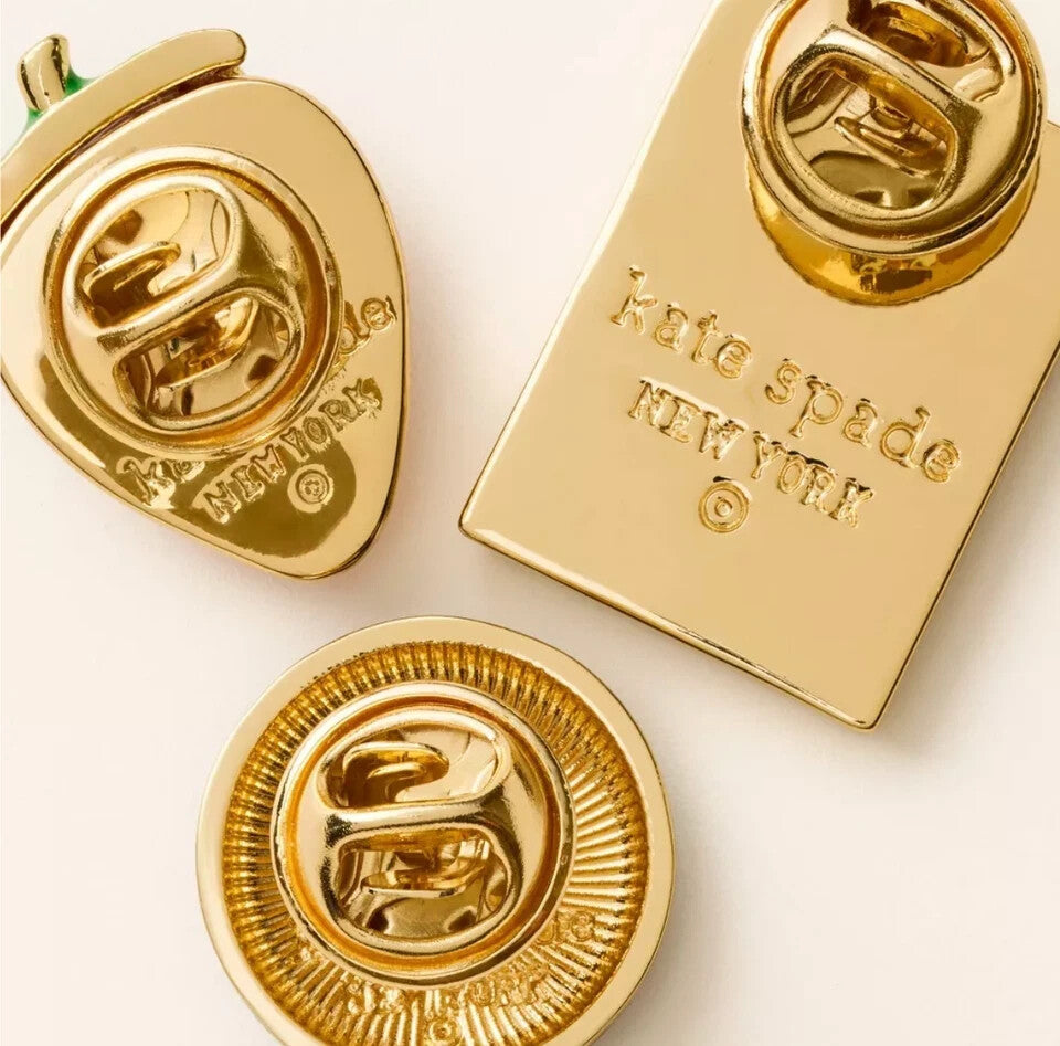 Kate Spade New York x Target 3pk Mixed Novelty Brooch Pin Set