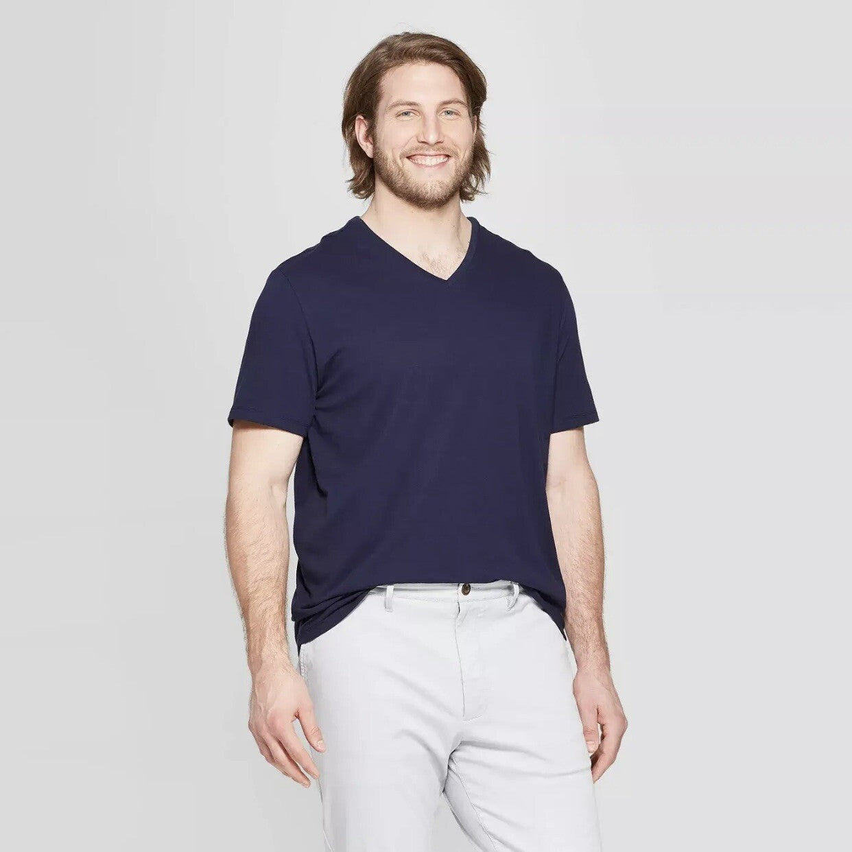 Men's Every Wear Short Sleeve V-Neck T-Shirt - Medium - Navy - Goodfellow & Co™