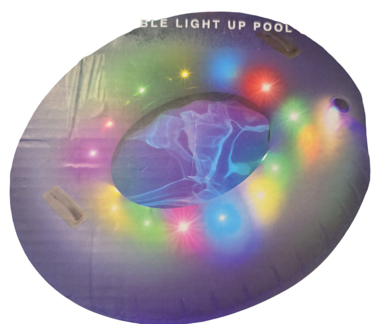 LED Inflatable Pool Float for Adult, Adult Pool Float Tube