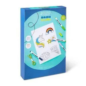 Create-Your-Own Shrink Art Kit - Mondo Llama™: DIY Craft Activity, Includes Markers, Ages 6+, 15 Pieces, Plastic Material